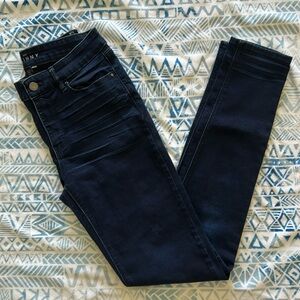 WHBM Ultra Dark Wash Skinny Jeans